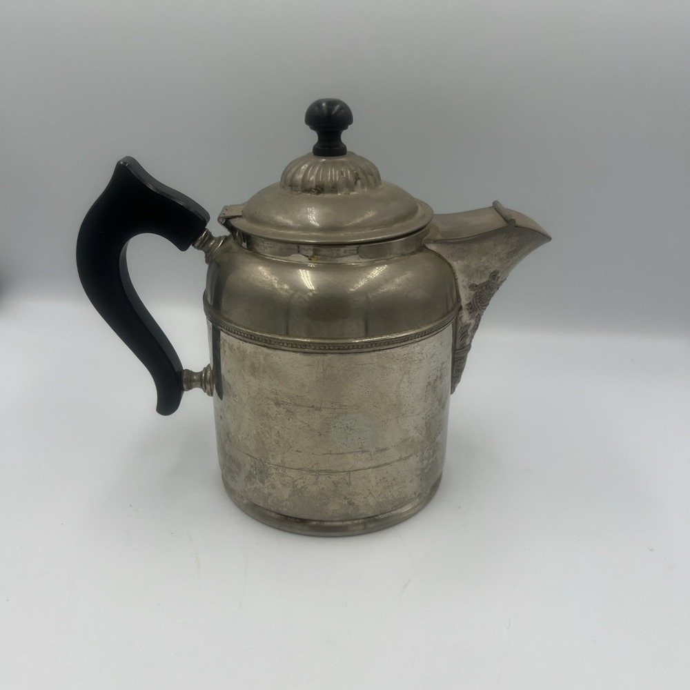 Manning & Bowman Co Antique Brass, Copper & Silver Coffee‎ Pot